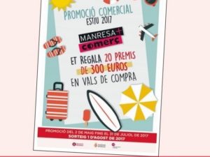NÚMEROS GUANYADORS PROMOCIÓ COMERCIAL D’ESTIU 2017, MANRESA+COMERÇ