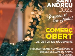 Comença la campanya de Nadal a Manresa amb la Fira de Sant Andreu, l’encesa de llums de Nadal i la pista de gel